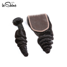 Hot Sale Unprocessed Body Wave 18' 20' 22' Virgin Cuticle Aligned Natural Brazilian Hair Bundles With Closure Fast Shipping